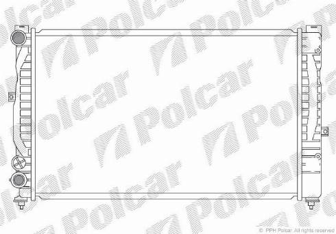 Polcar 132408-2 - Радиатор, охлаждане на двигателя vvparts.bg