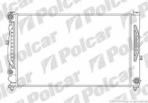 Polcar 132408A5 - Радиатор, охлаждане на двигателя vvparts.bg
