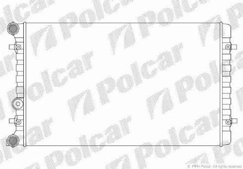 Polcar 132308A1 - Радиатор, охлаждане на двигателя vvparts.bg