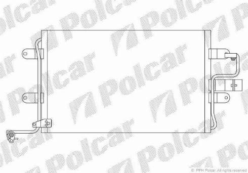 Polcar 1323K82X - Кондензатор, климатизация vvparts.bg