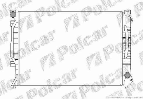 Polcar 132708-1 - Радиатор, охлаждане на двигателя vvparts.bg