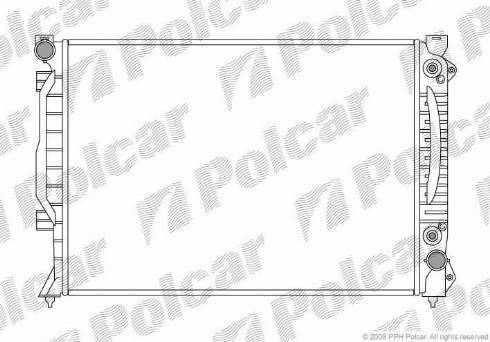 Polcar 132708-2 - Радиатор, охлаждане на двигателя vvparts.bg