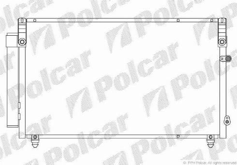 Polcar 8021K8C1 - Кондензатор, климатизация vvparts.bg