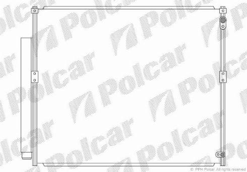 Polcar 8191K81K - Кондензатор, климатизация vvparts.bg