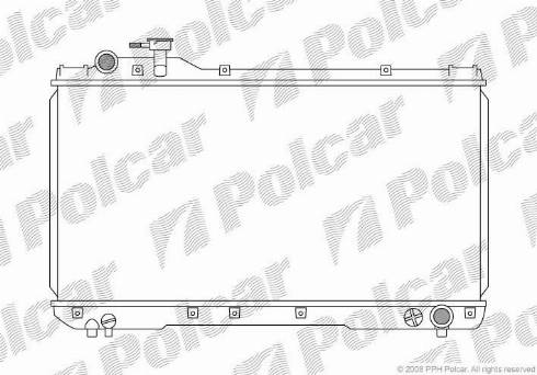 Polcar 814408-1 - Радиатор, охлаждане на двигателя vvparts.bg