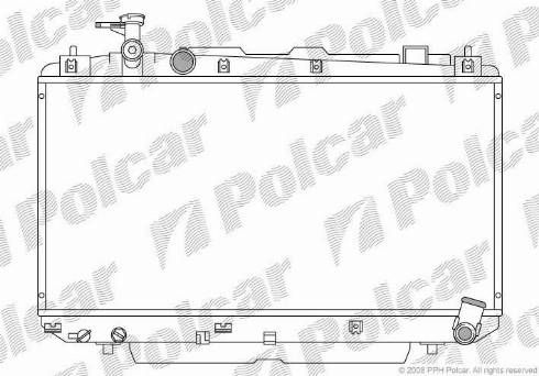 Polcar 814608-3 - Радиатор, охлаждане на двигателя vvparts.bg