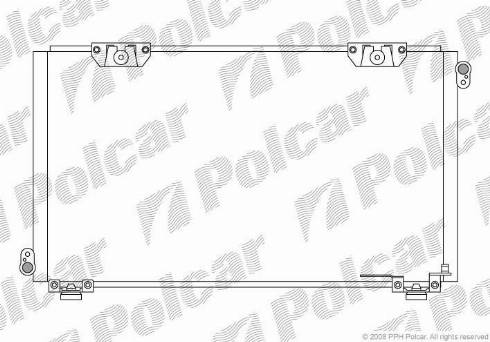 Polcar 8156K8C1 - Кондензатор, климатизация vvparts.bg