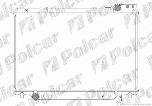 Polcar 815008-1 - Радиатор, охлаждане на двигателя vvparts.bg