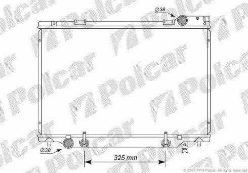 Polcar 815008-2 - Радиатор, охлаждане на двигателя vvparts.bg