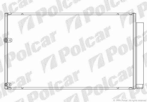 Polcar 8162K81K - Кондензатор, климатизация vvparts.bg