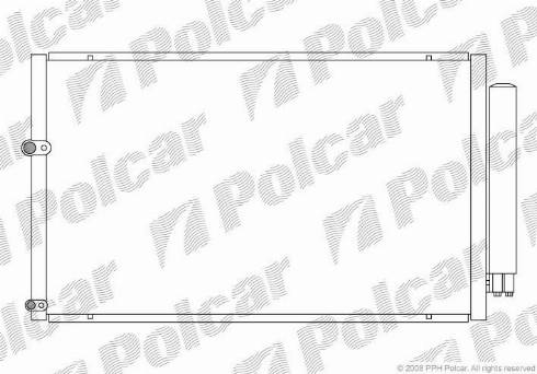 Polcar 8162K8C1 - Кондензатор, климатизация vvparts.bg