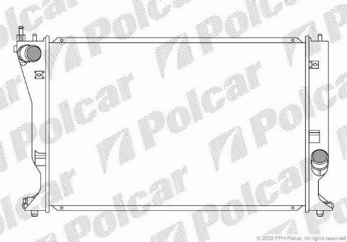 Polcar 8115082X - Радиатор, охлаждане на двигателя vvparts.bg