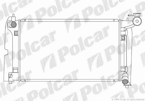 Polcar 811308-1 - Радиатор, охлаждане на двигателя vvparts.bg