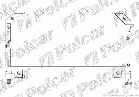 Polcar 8112K8B1 - Кондензатор, климатизация vvparts.bg
