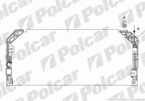Polcar 8112K8B2 - Кондензатор, климатизация vvparts.bg