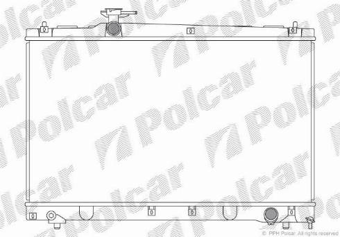 Polcar 818708-2 - Радиатор, охлаждане на двигателя vvparts.bg