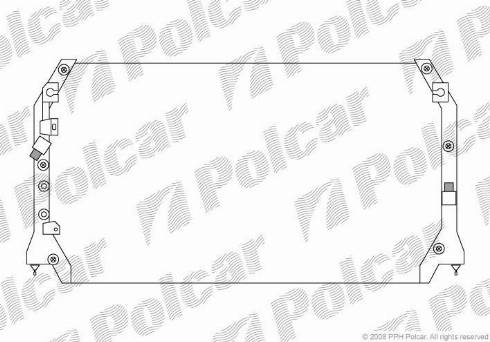 Polcar 8135K8B1 - Кондензатор, климатизация vvparts.bg