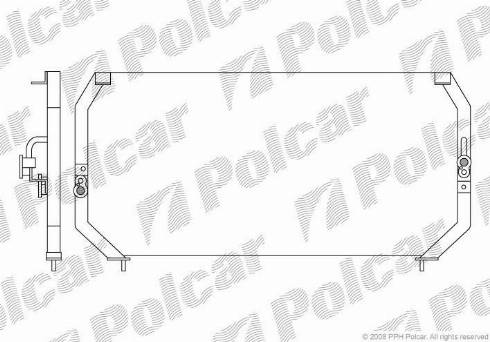Polcar 8122K8B1 - Кондензатор, климатизация vvparts.bg