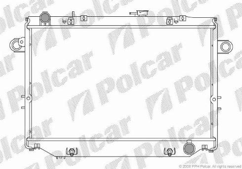 Polcar 817908-4 - Радиатор, охлаждане на двигателя vvparts.bg