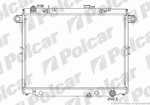 Polcar 8179081K - Радиатор, охлаждане на двигателя vvparts.bg