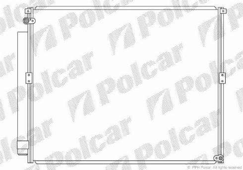 Polcar 8178K81K - Кондензатор, климатизация vvparts.bg