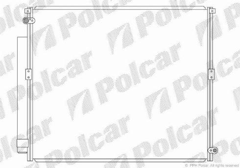 Polcar 8178K82K - Кондензатор, климатизация vvparts.bg