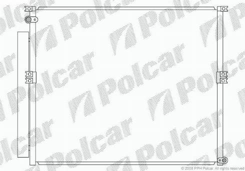 Polcar 8178K8C1 - Кондензатор, климатизация vvparts.bg