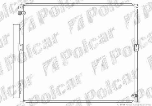 Polcar 8178K8C2 - Кондензатор, климатизация vvparts.bg