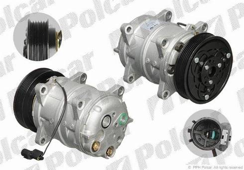 Polcar 8FK351109551 - Компресор, климатизация vvparts.bg