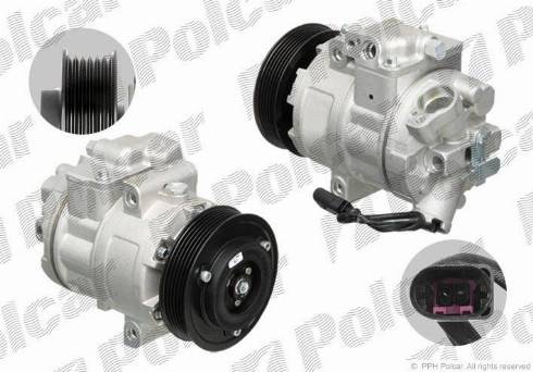 Polcar 8FK351110241 - Компресор, климатизация vvparts.bg