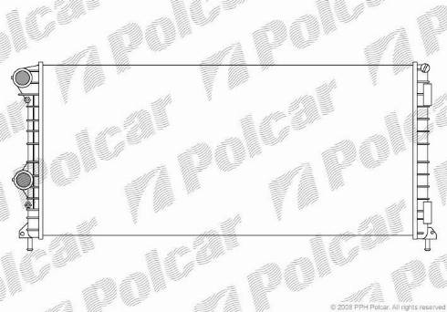 Polcar 3040085X - Радиатор, охлаждане на двигателя vvparts.bg