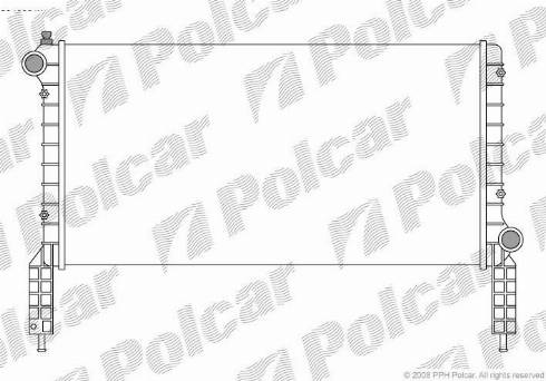 Polcar 3040081X - Радиатор, охлаждане на двигателя vvparts.bg