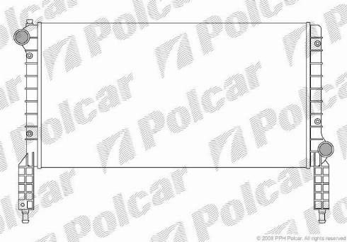 Polcar 304008-1 - Радиатор, охлаждане на двигателя vvparts.bg