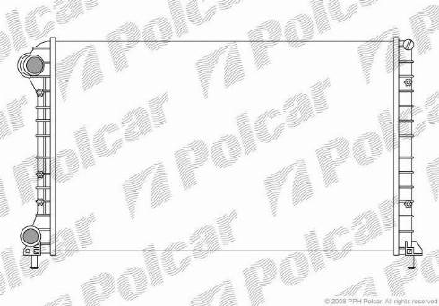 Polcar 3040083X - Радиатор, охлаждане на двигателя vvparts.bg