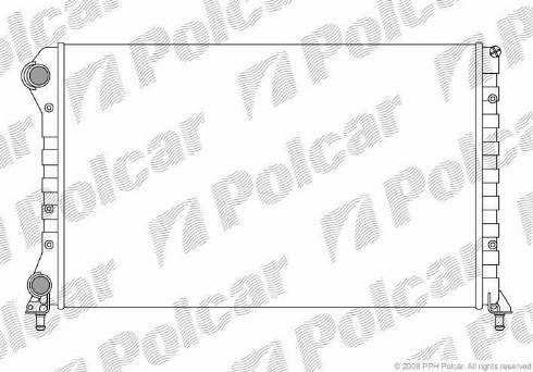 Polcar 304008-3 - Радиатор, охлаждане на двигателя vvparts.bg