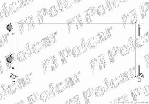 Polcar 304008A5 - Радиатор, охлаждане на двигателя vvparts.bg