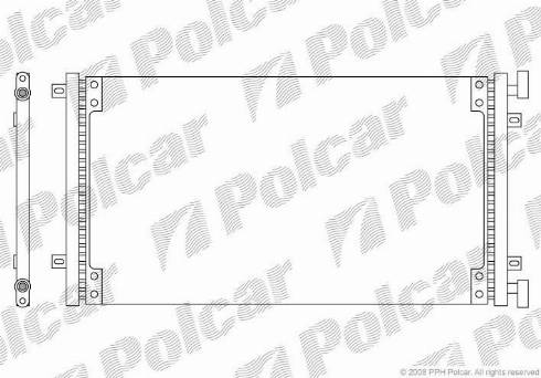 Polcar 3040K81X - Кондензатор, климатизация vvparts.bg