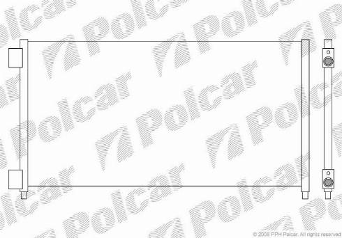 Polcar 3040K83X - Кондензатор, климатизация vvparts.bg