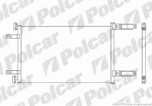 Polcar 3040K8C2 - Кондензатор, климатизация vvparts.bg