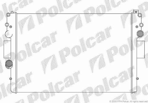 Polcar 3052084X - Радиатор, охлаждане на двигателя vvparts.bg