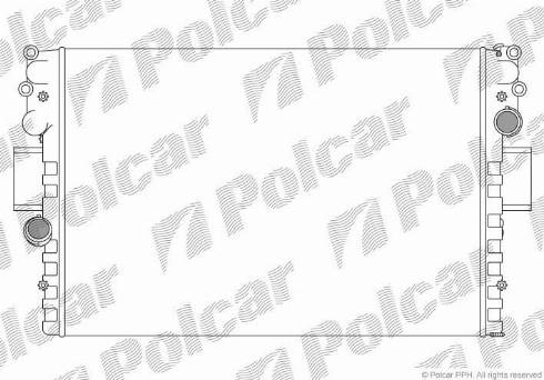 Polcar 305208A4 - Радиатор, охлаждане на двигателя vvparts.bg