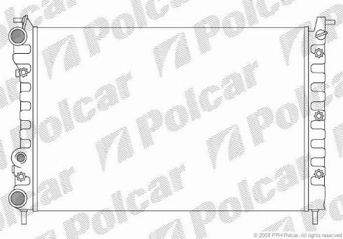 Polcar 300508-2 - Радиатор, охлаждане на двигателя vvparts.bg