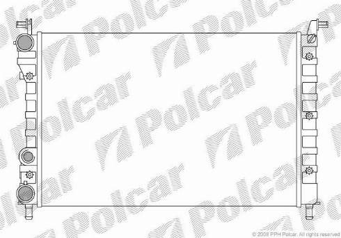 Polcar 300508A2 - Радиатор, охлаждане на двигателя vvparts.bg