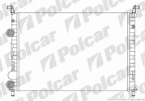 Polcar 3006082X - Радиатор, охлаждане на двигателя vvparts.bg