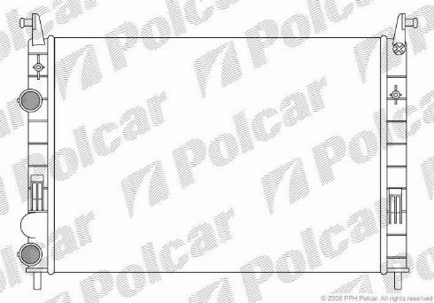 Polcar 300608-2 - Радиатор, охлаждане на двигателя vvparts.bg