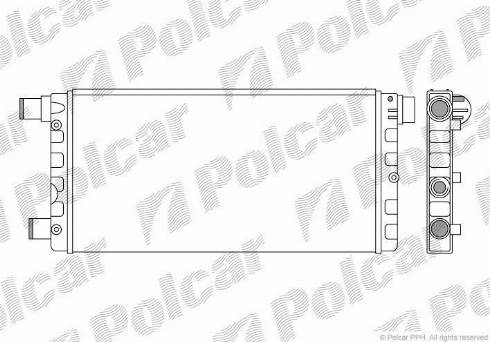 Polcar 300108B2 - Радиатор, охлаждане на двигателя vvparts.bg