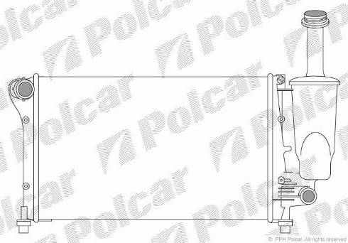 Polcar 3003081X - Радиатор, охлаждане на двигателя vvparts.bg