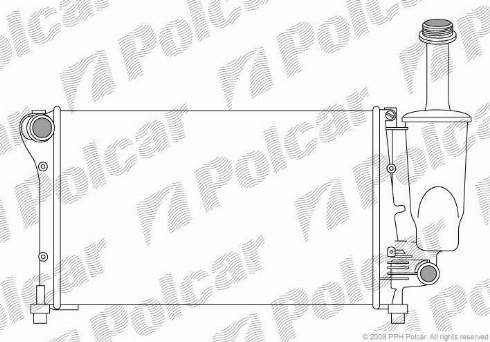 Polcar 300308-1 - Радиатор, охлаждане на двигателя vvparts.bg