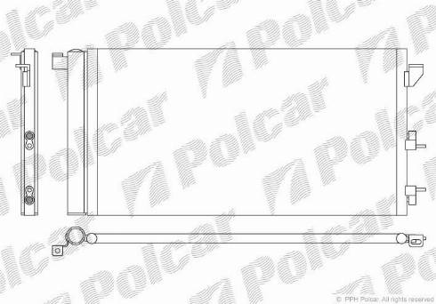 Polcar 3003K81X - Кондензатор, климатизация vvparts.bg