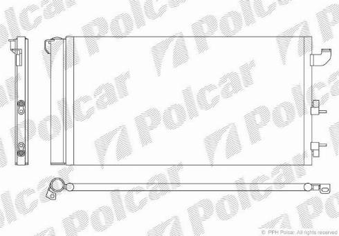 Polcar 3003K82X - Кондензатор, климатизация vvparts.bg